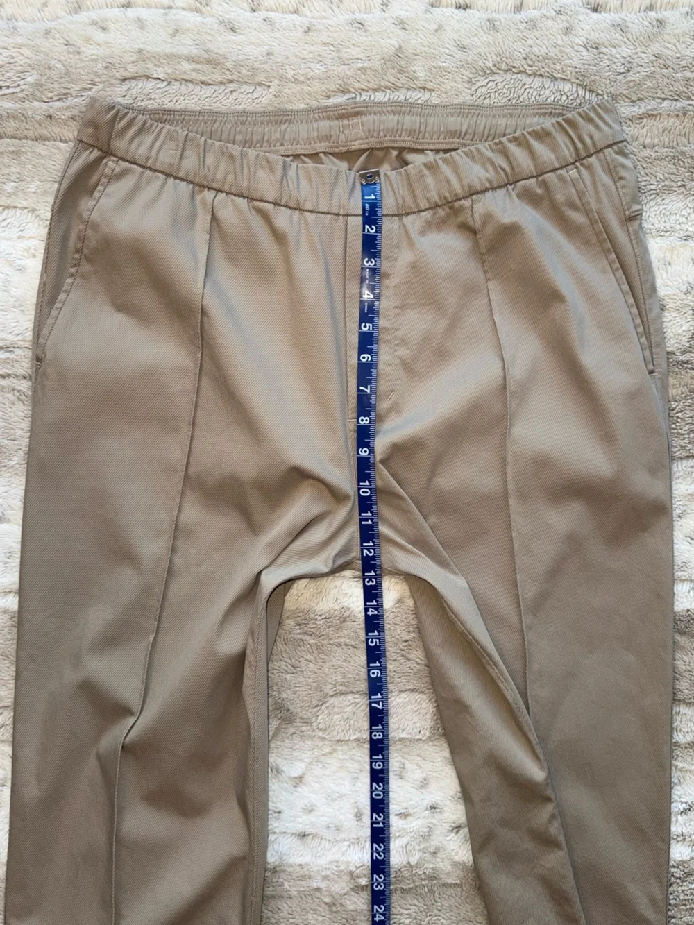 lululemon Cotton Twill Pintuck Pull-On Pant Regular in Sheer Oak Size L